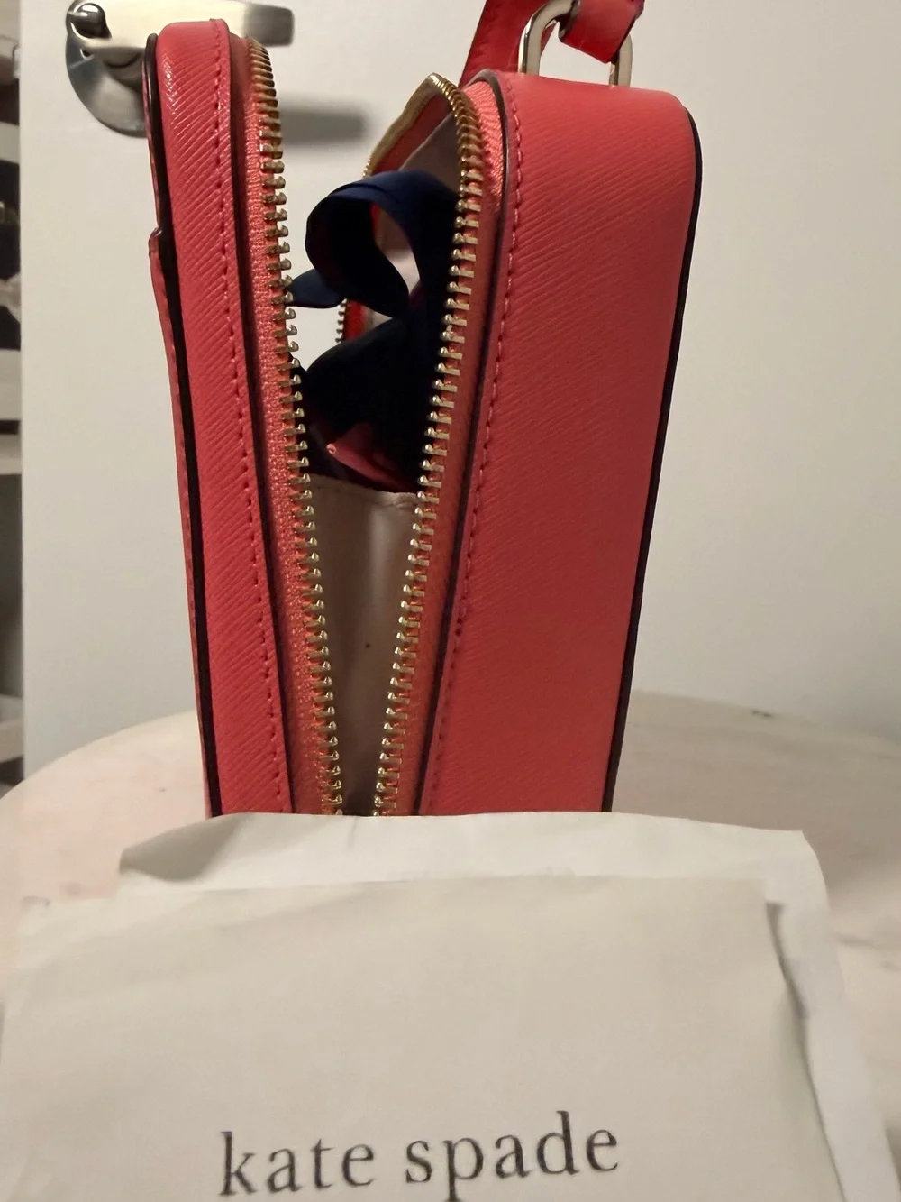 Kate Spade Vanity Crossbody + Card Holder + Strawberry Twilly 3-Piece Set